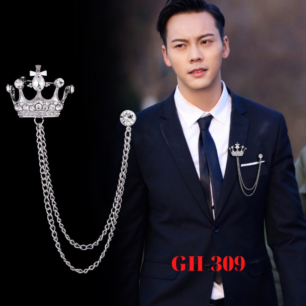 {Mẫu 2021} Ghim cài áo Vest Nam Lapel Pin thời trang nhiều mẫu lựa chọn GH-300- GH-309 {Phụ kiện Vest Nam - AdamZone}