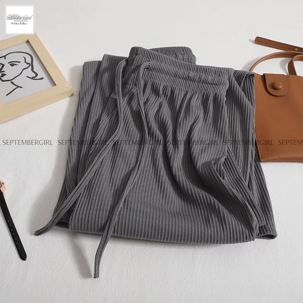 Quần culottes nữ dáng dài chất thun tăm SEPTEMBERGIRL QUAN NU 001V1