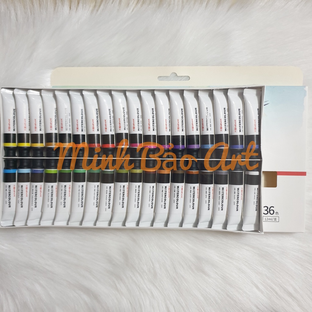 BỘ MÀU NƯỚC HIMI MẪU MỚI 12/18/24/36 MÀU TUÝP 12ML