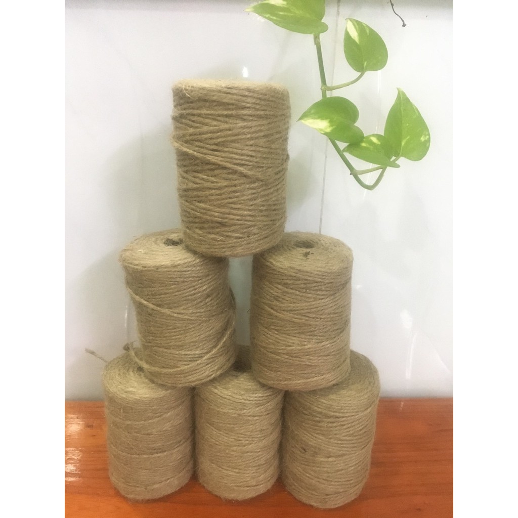 Cuộn 110 mét dây thừng dây gai handmade gói quà trang trí treo ảnh nghệ thuật