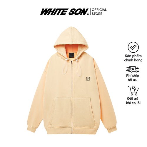 HOODIE FULLZIP "STORY" CHEESE