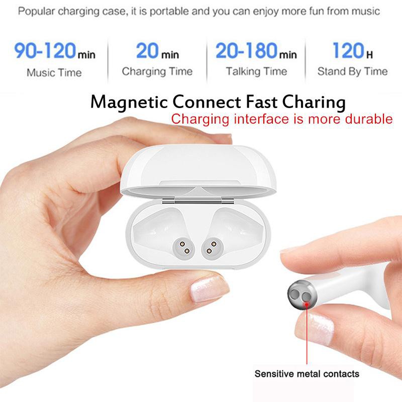 Tai nghe bluetooth i12 Loại tốt không dây i12 TWS - Tai Cảm ứng vân tay Pin khỏe | BigBuy360 - bigbuy360.vn