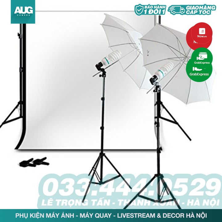 SALE | Dù tản sáng đèn, Ô Tản Sáng flash hoặc đèn Studio 83/110cm (bạc phản sáng/ trắng xuyên sáng) - AUG Camera Hà Nội