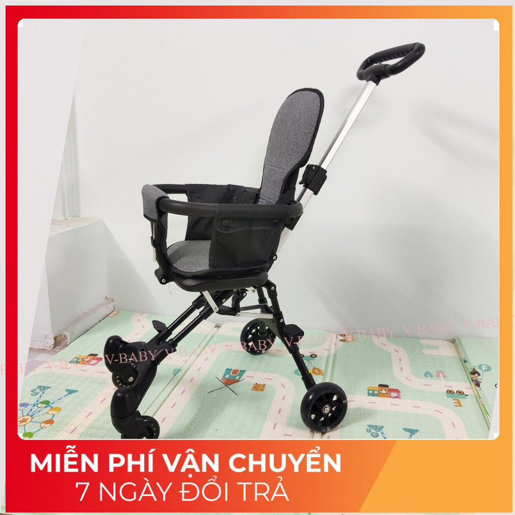 XE ĐẨY GẤP GỌN ĐẢO 2 CHIỀU CÓ ĐỆM SIÊU HÓT HÍT