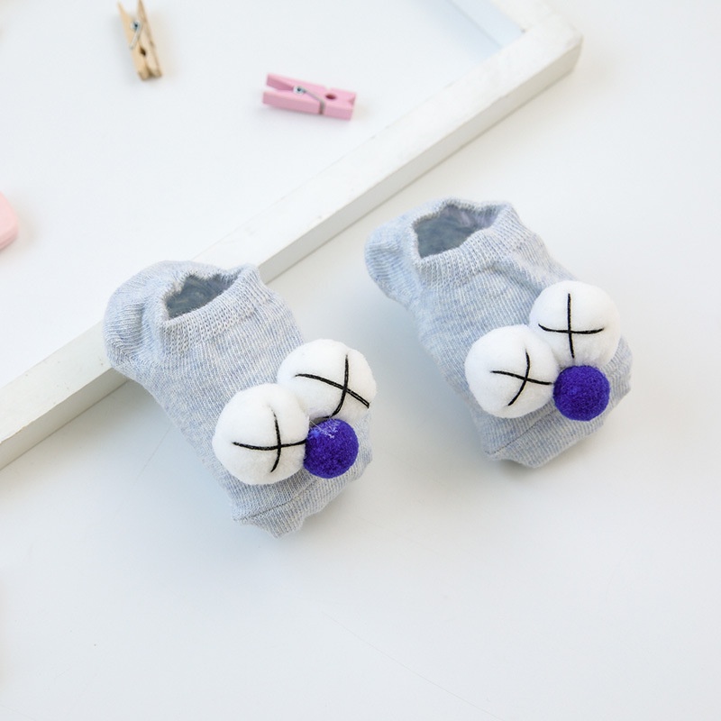 Tất ngắn cổ cho bé 3D hình đôi mắt dễ thương trẻ em từ sơ sinh đến 3 tuổi LABAMO TTNC02