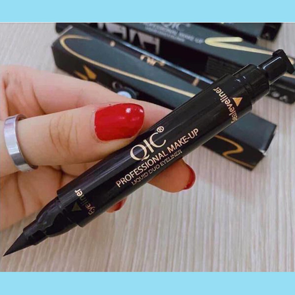 Bút kẻ mắt không thấm nước QIC, chống Lem, Chống Trôi nhanh khô có 2 đầu tạo nhiều kiểu [nội địa Trung] | BigBuy360 - bigbuy360.vn