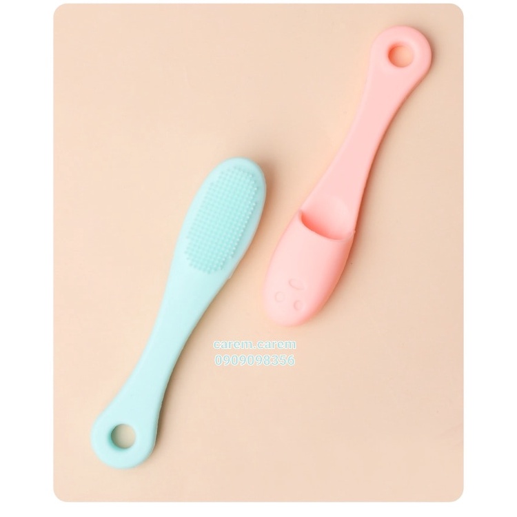 Cọ hai đầu tẩy tế chết silicone