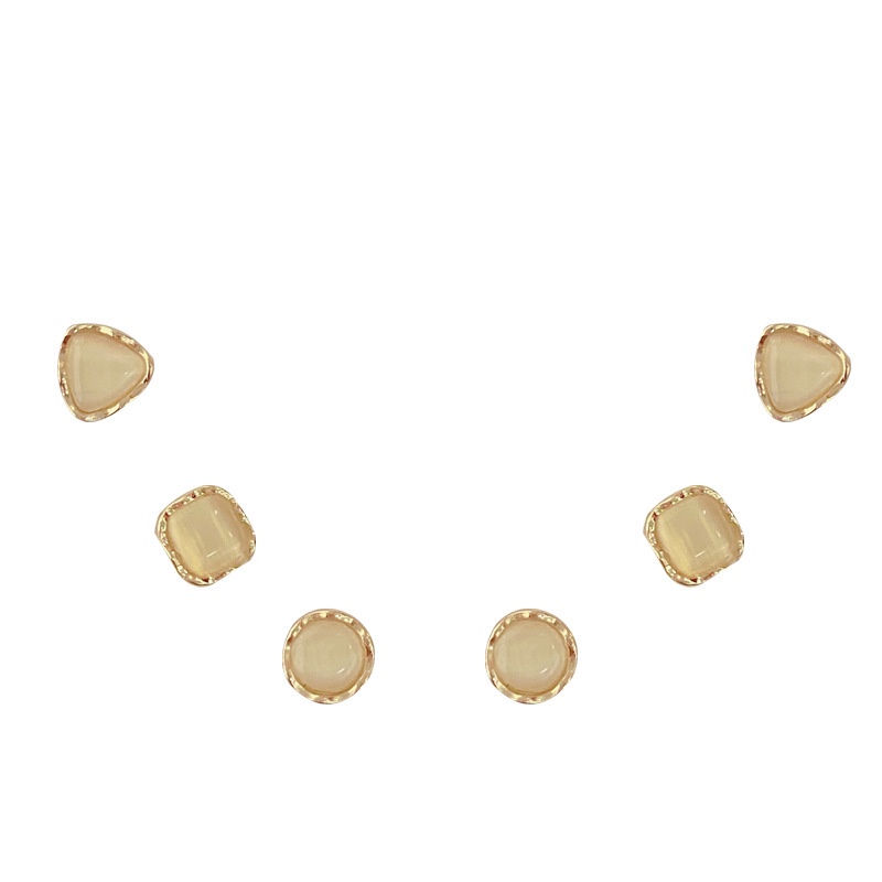 Đôi Khuyên Tai Đính Đá Opal Sang Trọng Cho Nữ