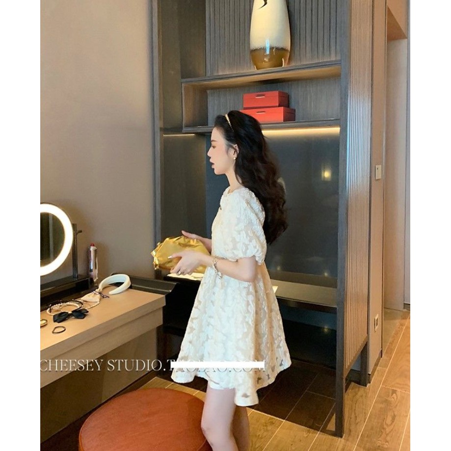 Đầm dự tiệc tay ngắn phong cách thanh lịch cho nữ