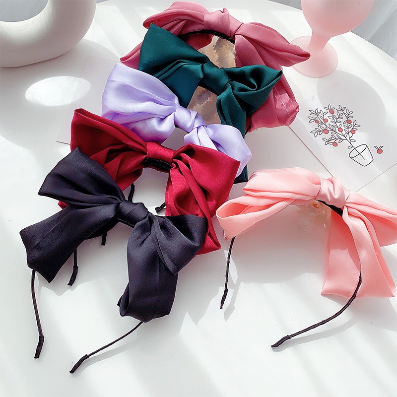 Dây cột tóc phối nơ xinh xắn thời trang cho nữ