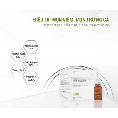 Hoạt chất tái tạo peel da mụn Skin Recovery ( Tặng 1 chổi quét peel , 1 nút bóp )