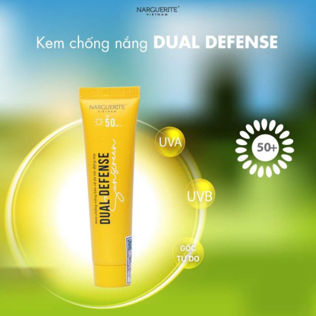 Kem chống nắng vật lý Narguerite Dual Defense (SPF PA 50+++) - BẢO VỆ, NUÔI DƯỠNG LÀN DA HOÀN HẢO - MẪU MỚI NHẤT | BigBuy360 - bigbuy360.vn
