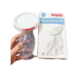Cốc hứng sữa rảnh tay Dolphin silicone, Phễu hứng sữa Dolphin an toàn cho mẹ và bé, Hút sữa rảnh tay