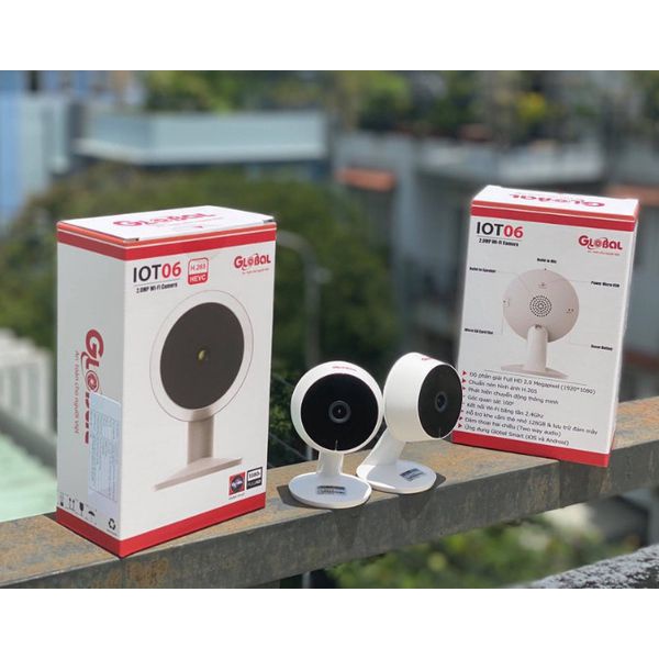 Camera IP Wifi thông minh IOT06 Global  2Mb 1080P CHÍNH HÃNG - Đàm thoại 2 chiều, Báo động, Hình ảnh HD sắc nét