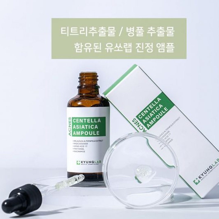 Serum ngừa mụn Kyung Lab Acnes Entella Asiatica Ampoule 50ml Hàn Quốc Mit Beauty giảm thâm mụn hiệu quả