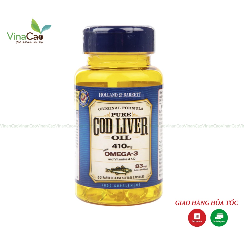 [CHÍNH HÃNG] Dầu gan cá tuyết COD LIVER OIL