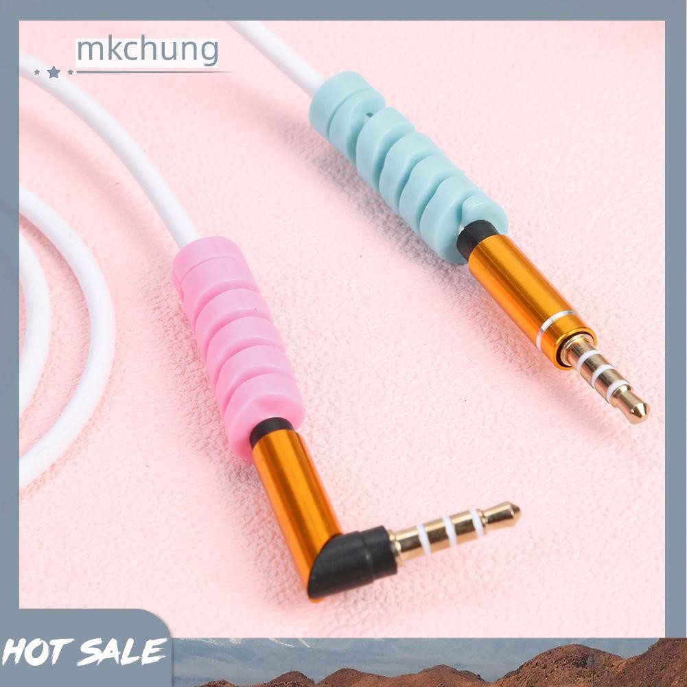 Phụ kiện bảo vệ dây cáp hình xoắn ốc cho iPhone Android cáp sạc USB