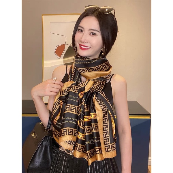 Khăn choàng cổ lụa cao cấp size 90x180cm