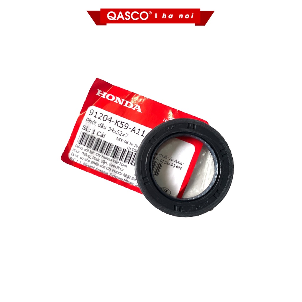 Phớt dầu 34x52x7 HONDA Air Blade 125   QASCO Phụ Tùng Xe Máy_(91204K59A11) H1646