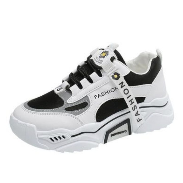 Giày Sneaker Thể Thao Nữ TEM FASHION HOA CÚC ĐỘN 5cm full HỘP