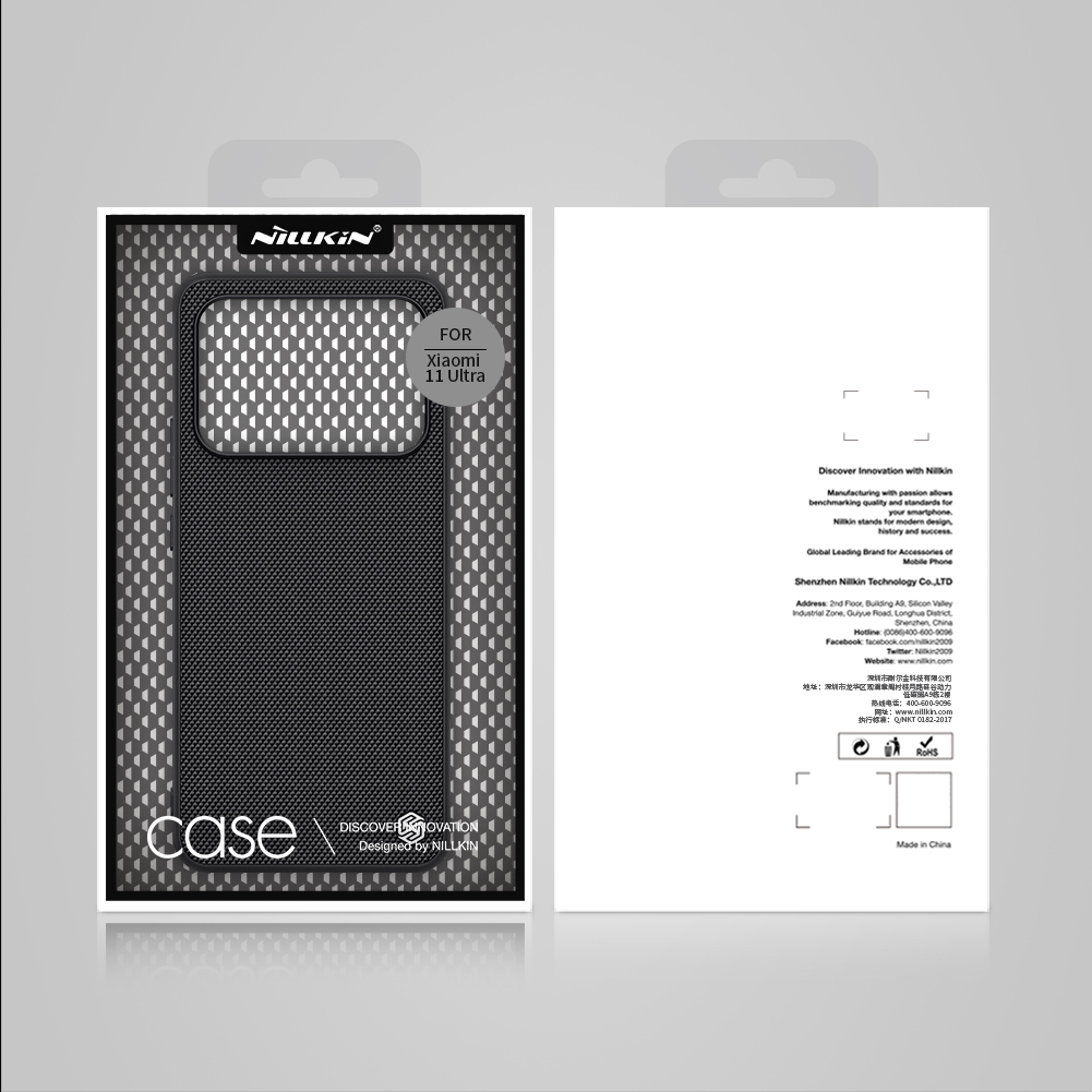 Ốp Điện Thoại Nillkin Tpu + Pc Dệt Sợi Nylon Nhẹ Cho Xiaomi Mi 11 Ultra Chống Trượt