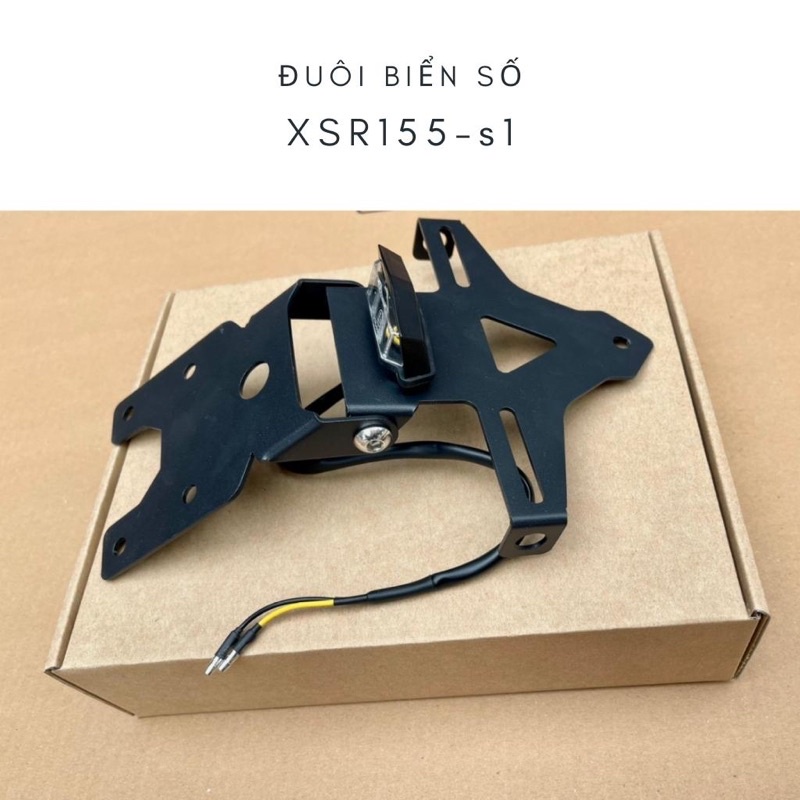 Pad đuôi biển số XSR155 cắt CNC sơn tĩnh điện cao cấp,gập ra vào tuỳ ý