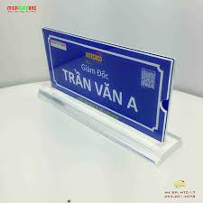 Biển chức danh để bàn, mica, 120x240mm ,đẹp bền