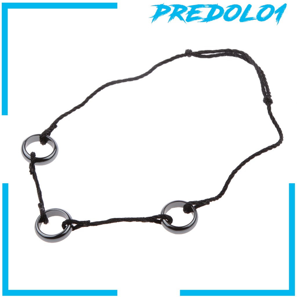 [PREDOLO1] Anime NARUTO Akatsuki Itachi 3 Loops Rings Pendant Cosplay Necklace Chain
