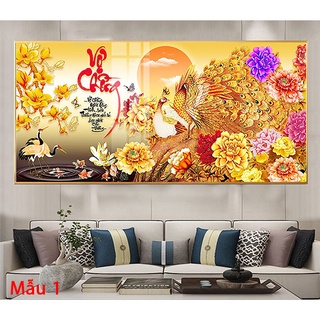 Tranh Laminate Tráng Gương - Treo Tường Chữ Thư Pháp Vợ Chồng