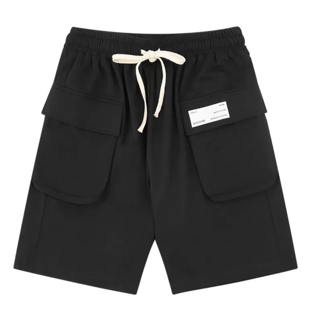 Quần Shorts nam nữ MEANSTORE sooc ống suông cạp chun Ulzzang short thể thao mặc ở nhà đi tập thoáng mát - thun túi hộp