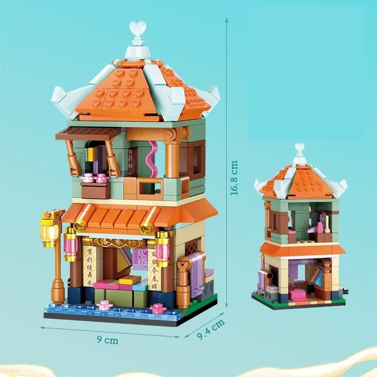 Đồ chơi xếp hình cửa hàng đường phố