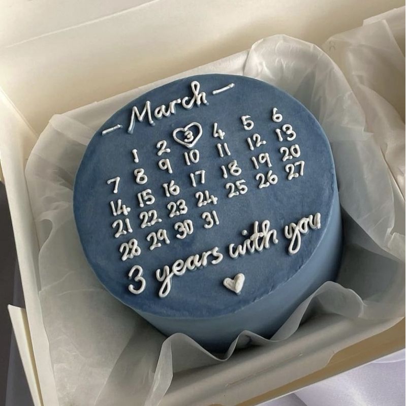 Bánh Kem Mini  - Decor Quyển Lịch