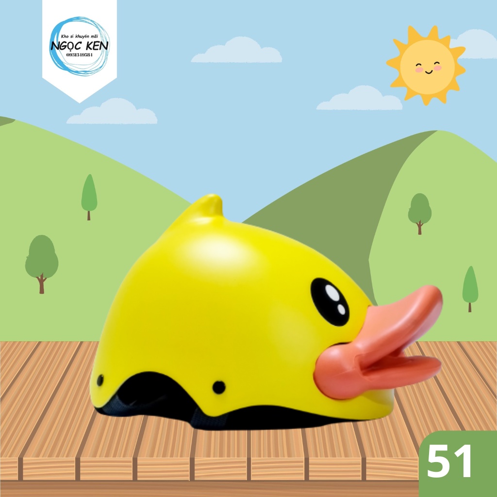 Mũ bảo hiểm Vịt, siêu dễ thương cho bé