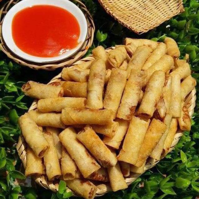 Chả giò hải sản sấy giòn vị cay Hộp 250g - Giòn thơm ngon