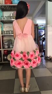 Đầm hoa lụa