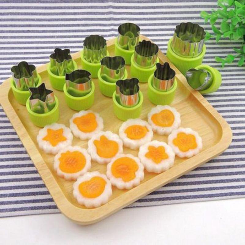Mini Cookie Cutters Pie Crust Vegetable Fruit Cutter Baking Set Tools S3 CX