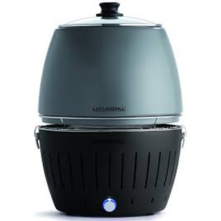 Bếp nướng than hoa Lotus Grill có nắp đậy nhiệt kế cao cấp