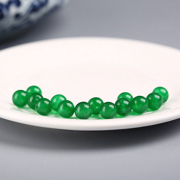 Bộ Hạt Đá Tròn Màu Sắc Dùng Làm Trang Sức DIY