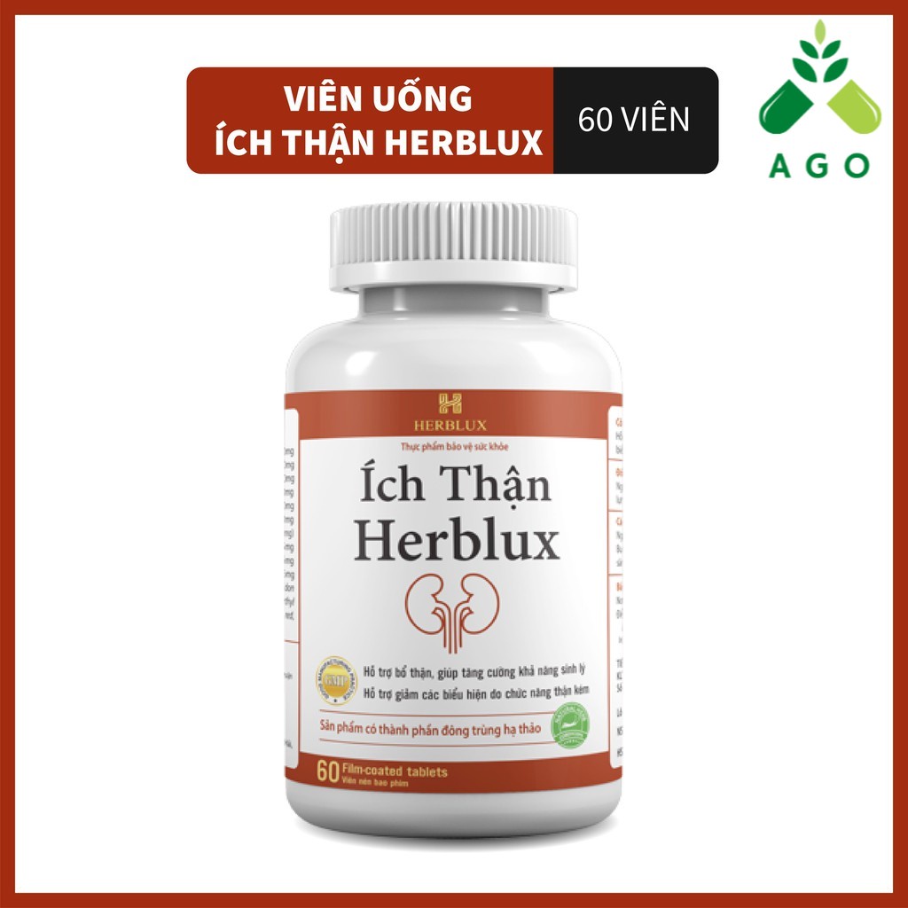 Ích Thận Herblux - Viên uống hỗ trợ tăng cường khả năng sinh lý, hỗ trợ bổ thận tráng dương ở nam giới