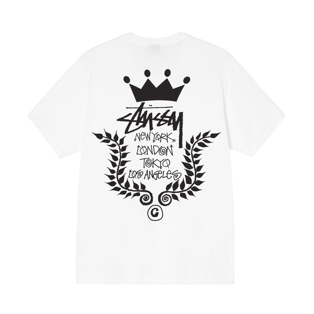 Áo Thun Stussy Crown Wreath 100% CÓ SẴN