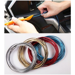 ⚡️Dài 5 Mét⚡️ 1 Cuộn Nẹp Chỉ Viền Trang Trí Nội Thất Táp-lô, Loa, Hộp Số + Tặng Dụng Cụ Nẹp