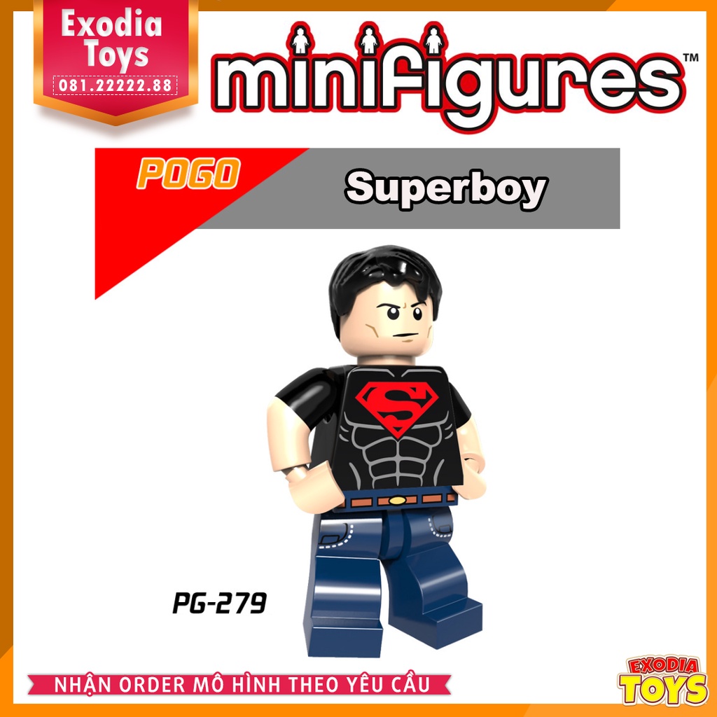 Xếp hình Minifigure  siêu anh hùng vũ trụ Marvel và DC Comics - Đồ Chơi Thông Minh - POGO PG8079