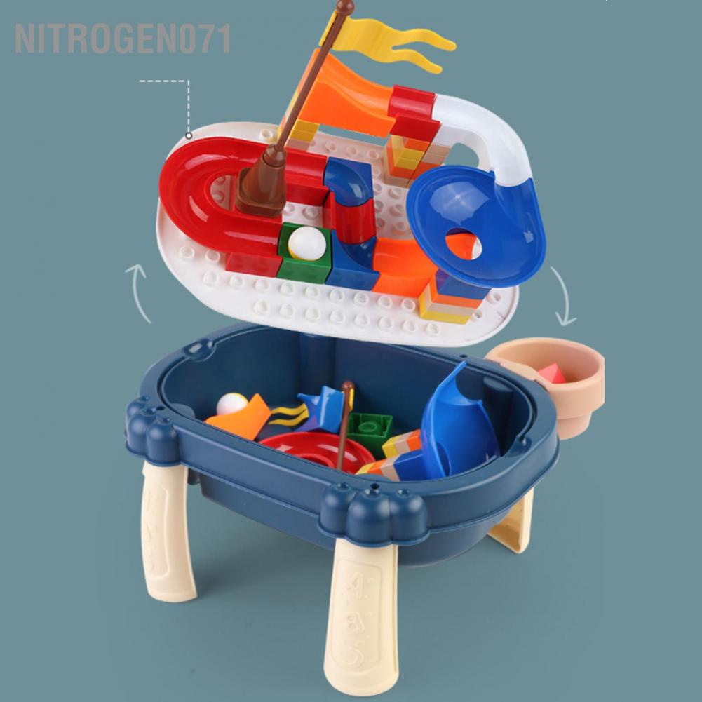 Nitrogen071 6 in 1 Bàn xếp lego đa năng cho bé, chất liệu nhựa nguyên sinh ABS Cao cấp