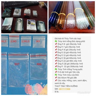 Ống thủy tinh trang trí Đức
