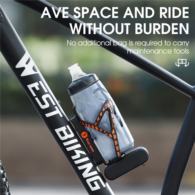 Bộ 2 phụ kiện bẩy lốp và lồng giữ bình nước WEST BIKING dành cho xe đạp