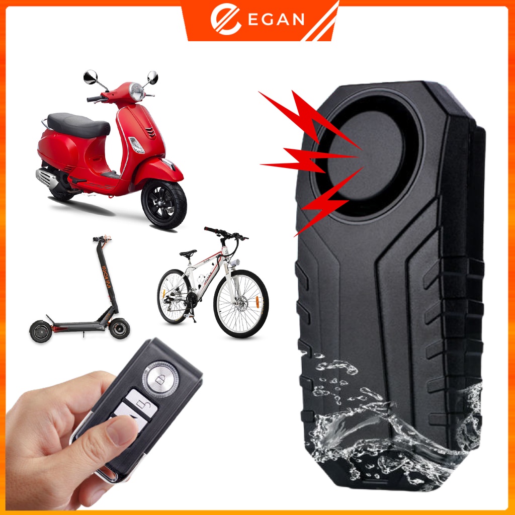 Khóa chống trộm xe máy bộ chống trộm xe máy xe điện thông minh EGAN PR-R06 có tích hợp remote xe máy và tìm xe trong bãi
