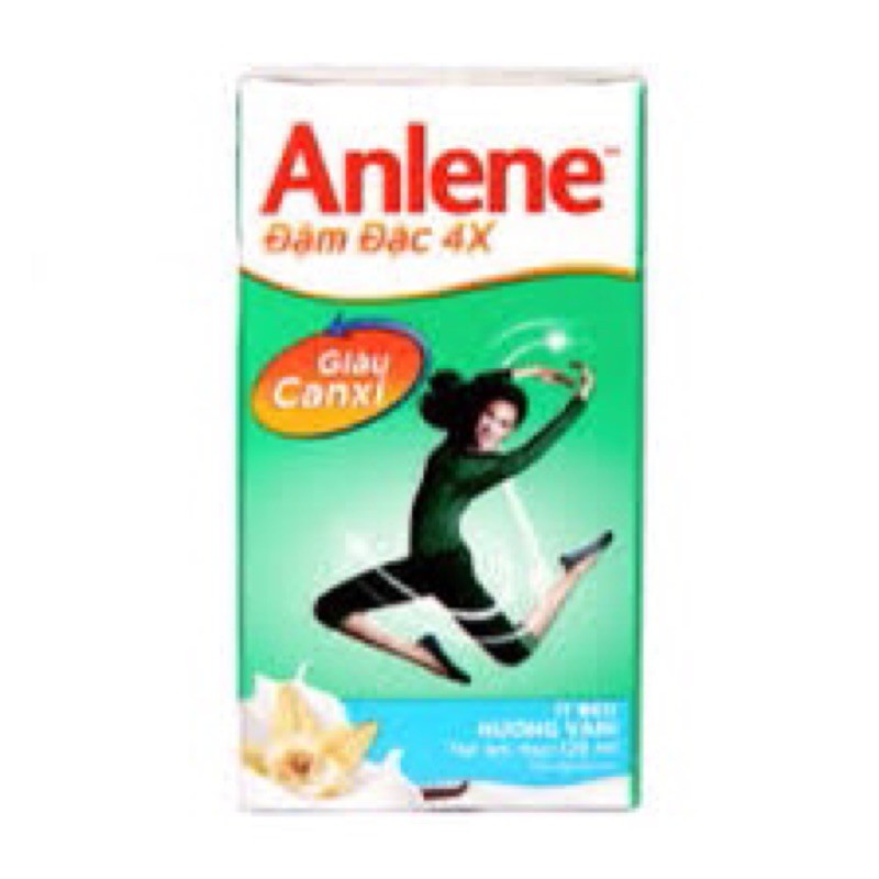 Sữa Enlene đậm đặc ít béo Vani lốc 4 hộp 125ml