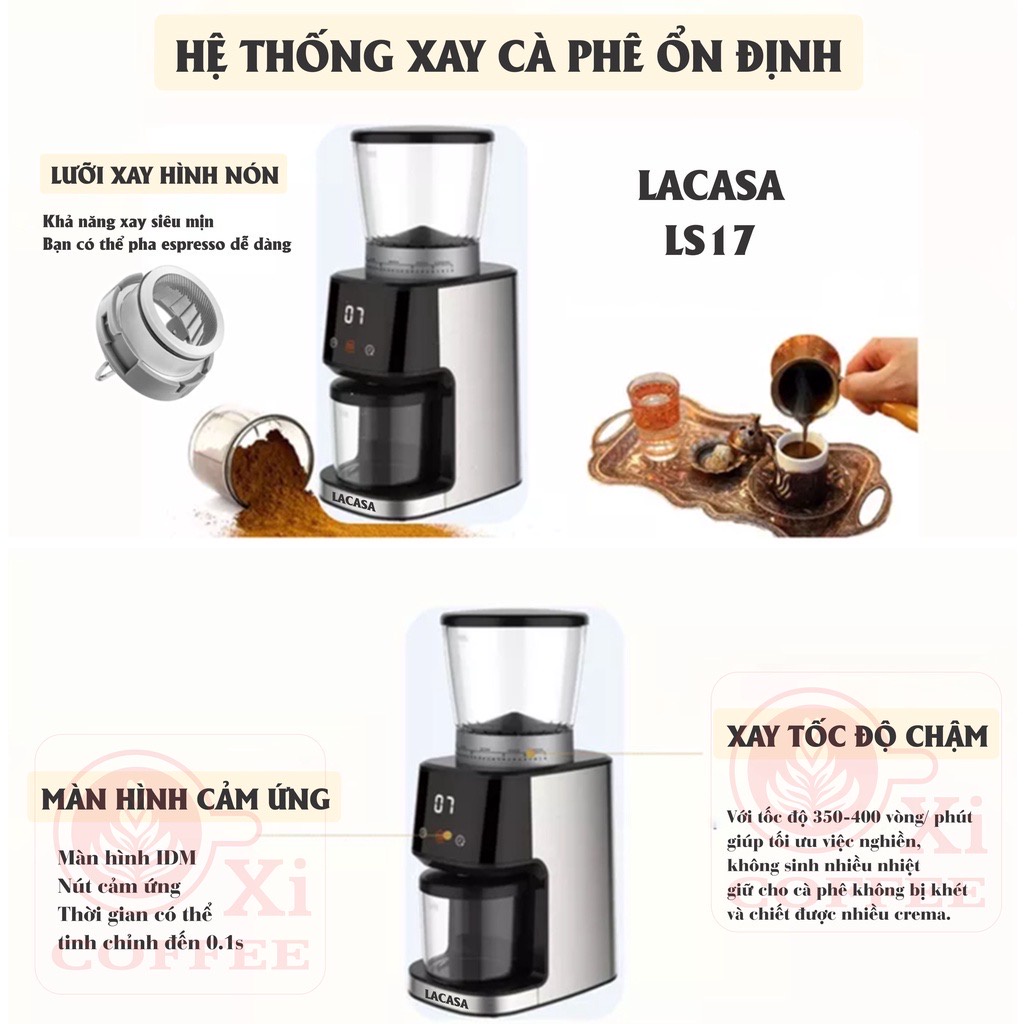 Máy xay cà phê espresso Lacasa LS17