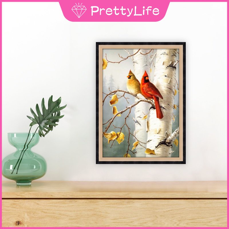 Bộ Tranh Đính Đá Tự Làm Kích Thước 30X40Cm Họa Tiết Chim Đơn Giản Hiện Đại Trang Trí Nội Thất