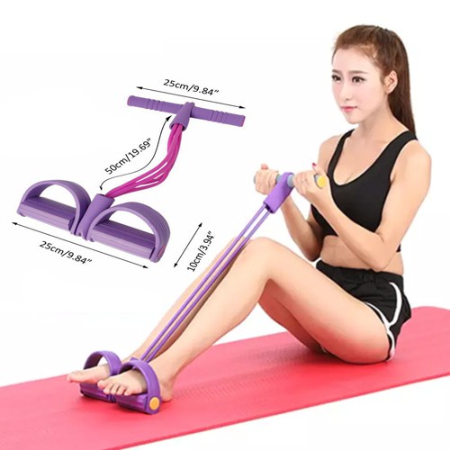 Dây Kéo Đàn Hồi 4 Ống Cao Su Tập Thể Dục - Dụng Cụ Tập Gym Tại Nhà Tập Toàn Thân Nâng Cao Sức Khỏe